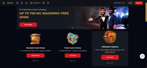 Current GoldWin welcome promotion page